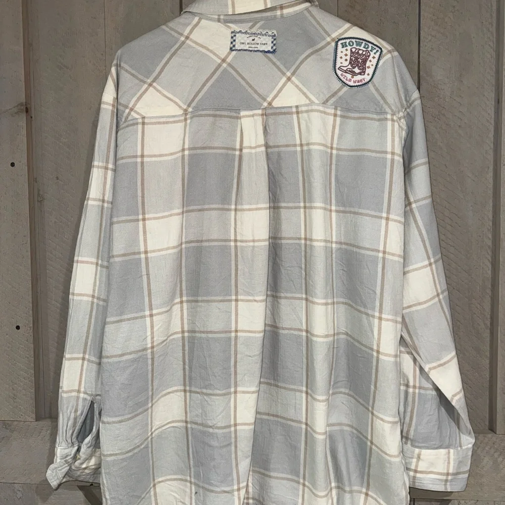 LOFT Coastal Cowgirl Plaid Shirt - Picture 3 of 4